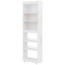 すき間収納ワゴン〔有孔ボード付き〕