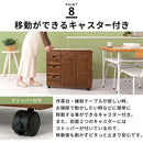 キッチンワゴン〔2枚扉タイプ〕 キッチンワゴン 桐 キャスター付き 引き出し 扉付き 可動棚 ラック 収納 ストッカー 木製 ぼん家具