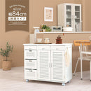 キッチンワゴン〔2枚扉タイプ〕 キッチンワゴン 桐 キャスター付き 引き出し 扉付き 可動棚 ラック 収納 ストッカー 木製 ぼん家具