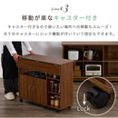 キッチンワゴン キッチン収納 キッチンカウンター 天板 拡張 調理台 キッチンワゴン 折りたたみ キッチン 作業台 キャスター付き ワゴン ラック 木製 扉付き 可動棚 ぼん家具