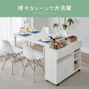 キッチンワゴン キッチン収納 キッチンカウンター 天板 拡張 調理台 キッチンワゴン 折りたたみ キッチン 作業台 キャスター付き ワゴン ラック 木製 扉付き 可動棚 ぼん家具