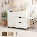 キャスター付きマルチキャビネット チェスト キャスター付き 3段 キャビネット 衣類収納 テレビ台 A4 木製 リビング 北欧 ぼん家具