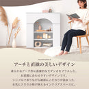 マントルピース風収納棚〔幅90cm〕 マントルピース風 収納棚 3段 可動棚 大理石調天板 奥行スリム 韓国インテリア ぼん家具