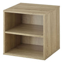 キューブボックス収納〔幅35cm・深型〕 キューブボックス 幅35cm おしゃれ 扉付き カラーボックス 収納ボックス 1段 A4 本棚 オープンラック 木製 スリム コンパクト 積み重ね ぼん家具