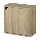 キューブボックス収納〔幅35cm・薄型〕 キューブボックス カラーボックス 収納棚 木製 おしゃれ 本棚 薄型 オープンラック 収納ボックス 扉付き 棚 2段 収納 スリム 隙間 コミック cd dvd ぼん家具