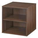 キューブボックス収納〔幅40cm〕 キューブボックス 収納ボックス カラーボックス 収納 木製 扉 スリム おしゃれ 本棚 ラック 収納棚 2段 積み重ね 本 cd dvd レコード 書類 ぼん家具