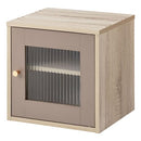 木製キューブボックス〔幅35cm〕 木製キューブボックス〔幅35cm〕 本棚 ラック キューブボックス収納 韓国インテリア グレージュ PUTUPUTU