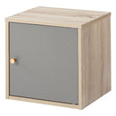 木製キューブボックス〔幅35cm〕 木製キューブボックス〔幅35cm〕 本棚 ラック キューブボックス収納 韓国インテリア グレージュ PUTUPUTU