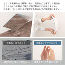 アクリルミラー〔4枚セット〕 割れない鏡 姿見 全身鏡 ウォールミラー アクリルミラー 約 30×30cm 四角 4枚セット おしゃれ 貼る鏡 壁 穴あけ不要 粘着シール付き 軽量 ぼん家具