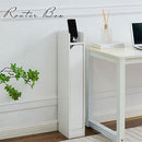 ルーターボックス ルーターボックス 電話台 ルーター収納 ケーブルラック 配線カバー ルーター ケーブル コード隠し 収納 隙間収納 モデム 電源タップ 目隠し 可動棚 木 ぼん家具