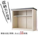 物置〔小〕 屋外収納庫 スチール物置 小型 屋外 ベランダ 物置 棚 大容量 鍵付き 倉庫 庭 雨よけ 日よけ 錆 防水 家庭用収納庫 引き戸 スライド DIY スチール収納 丈夫 外置 ぼん家具