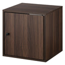 キューブボックス収納〔幅35cm・深型〕 キューブボックス 収納棚 収納ボックス 本棚 木製 おしゃれ 扉付き オープンラック 収納 引き出し スリム フラップ扉 ガラス 漫画 cd dvd ぼん家具