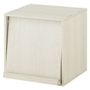 キューブボックス収納〔幅35cm・深型〕 キューブボックス 収納棚 収納ボックス 本棚 木製 おしゃれ 扉付き オープンラック 収納 引き出し スリム フラップ扉 ガラス 漫画 cd dvd ぼん家具