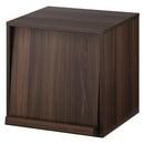 キューブボックス収納〔幅35cm・深型〕 キューブボックス 収納棚 収納ボックス 本棚 木製 おしゃれ 扉付き オープンラック 収納 引き出し スリム フラップ扉 ガラス 漫画 cd dvd ぼん家具