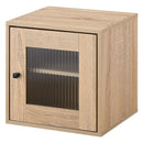 キューブボックス収納〔幅35cm・深型〕 キューブボックス 収納棚 収納ボックス 本棚 木製 おしゃれ 扉付き オープンラック 収納 引き出し スリム フラップ扉 ガラス 漫画 cd dvd ぼん家具