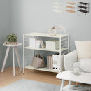 ユニットラック〔3段ラック本体〕 オープンラック 3段 可動棚 シェルフ 収納棚 木製 スチール リビング 北欧 ぼん家具