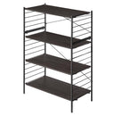 ユニットラック〔4段ラック本体〕 オープンラック 4段 可動棚 シェルフ 収納棚 木製 スチール リビング 北欧 ぼん家具