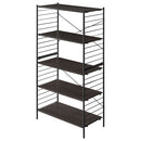 ユニットラック〔5段ラック本体〕 オープンシェルフ 5段 可動棚 オープンラック 木製 ラック 本棚 A4 大容量 ハイタイプ ユニットラック 本体 幅80 奥行40 高さ165 リビング 収納 棚 ぼん家具