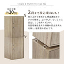 鍵付き カラーボックス 2段 小型 ロッカー