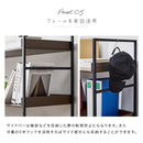 オープンラック 3段 L字棚 中段可動棚