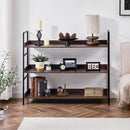 オープンラック 3段 L字棚 中段可動棚