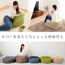 ビーズクッションソファ専用カバー〔Lサイズ〕 クッションカバー ビーズクッション 専用カバー 替えカバー 60cm 布地 ファブリック カバー 洗える クッションソファーカバー 四角 大きめ 大きい 北欧 おしゃれ ぼん家具