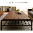 ヴィンテージ調こたつ〔120×80cm〕 こたつテーブル 長方形 収納付き センターテーブル こたつ 120×80 天然木 ヴィンテージ風 コタツ おしゃれ 北欧 ぼん家具