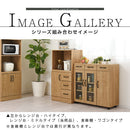 キッチン収納〔レンジ台・ミドルタイプ〕 レンジボード スライド棚 可動棚 引き出し コンセント 扉付き 食器棚 収納 キッチン 木製 ぼん家具