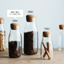 BOTTLIT　キャニスター300ml キャニスター 保存容器 容器 ビン 透明 ガラス瓶 蓋付き 保存瓶 キッチン雑貨 キッチン用品 ガラス製 おしゃれ 300ml ぼん家具