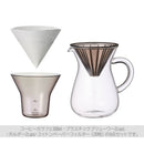 SLOW COFFE STYLE　コーヒーカラフェセット300mlプラスチック コーヒー用品 カラフェ ピッチャー ハンドドリップ ドリップ スローコーヒースタイル ポット 珈琲 コンパクト おしゃれ キッチン 日用品 台所用品 ぼん家具