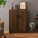 シューズボックス 2扉 薄型タイプ 幅60×奥行30cm 靴箱 シューズボックス おしゃれ 下駄箱 シューズラック スリム 靴 収納棚 木製 薄型 扉付き コンパクト 大容量 幅60 玄関 白 省スペース ぼん家具