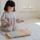 エレファントシロフォン 楽器玩具 もっきん 日本製 子供 木のおもちゃ 動物 ゾウ ぞうさん 音遊び 天然木 かわいい 幼児 2歳 3歳 4歳 5歳 6歳 男 女 かわいい ぼん家具