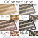 竹ラグカーペット〔185×185cm〕 竹ラグ 竹カーペット バンブーラグ おしゃれ ラグ カーペット 夏用 滑り止め 185×185 正方形 冷感 生地 竹 ラグマット ボーダー ストライプ 折りたたみ ぼん家具