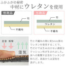 竹ラグカーペット〔185×185cm〕 竹ラグ 竹カーペット バンブーラグ おしゃれ ラグ カーペット 夏用 滑り止め 185×185 正方形 冷感 生地 竹 ラグマット ボーダー ストライプ 折りたたみ ぼん家具