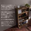 薄型本棚 木製マルチラック 薄型本棚 カラーボックス 可動棚 4段 積み重ね 奥行スリム コミック最大160冊収納 ぼん家具