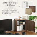 キューブボックス収納〔幅35cm・薄型〕 カラーボックス キューブボックス 収納ボックス 棚 2段 収納棚 扉付き 薄型 スリム 木製 おしゃれ 北欧 棚付き 収納 正方形 35cm 積み重ね ミニ ぼん家具