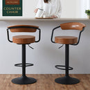 バーチェア カウンターチェア おしゃれ 昇降式 バーチェア 背もたれ 回転 丸椅子 ハイチェア カウンター 椅子 キッチンチェア 高さ調節 フットレスト 足置き ぼん家具