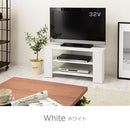 [ 幅80cm ] コンパクトテレビ台 テレビ台 ローボード テレビボード 壁寄せ tv台 32型 おしゃれ 木製 コーナー対応 角置き 幅80 棚 ラック コンパクト 北欧 リビング収納 ぼん家具