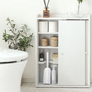 トイレラック トイレ収納 スリム トイレラック 壁付け トイレットペーパー収納 おしゃれ 薄型 収納棚 木製 引き戸 ブラシ用棚 掃除用具 可動棚 ぼん家具