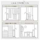 キャスター付き収納ラック 本棚 キャスター付き 3段 可動棚 ラック 収納棚 スリム 漫画 木目調 隙間収納 ぼん家具