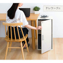 鍵付き収納ボックス〔ハイタイプ〕 カラーボックス 扉付き 鍵付き 3段 収納ラック 木目柄 スリム コンパクト 奥行 29 鍵付き収納 ハイタイプ 貴重品 事務所 管理 収納 木製 シンプル おしゃれ ぼん家具