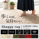 ラグマット〔200×250cm〕 ラグ カーペット ラグマット 絨毯 洗える 北欧 厚手 おしゃれ 丸洗い シャギーラグ 滑り止め 長方形 200×250cm ぼん家具