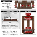 [ 幅120cm ] コーナーテレビ台 テレビ台 テレビボード tvボード コーナー 50インチ対応 収納 おしゃれ ハイタイプ コーナーテレビ台 テレビ棚 壁面収納 ガラス扉 120cm幅 43型 50型 ぼん家具