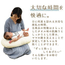 カバーが洗える大きいクッション 授乳クッション  授乳枕 抱き枕 クッション u字 円座 赤ちゃん 頭 ガード 産後 ベビー マタニティ お祝い タオル生地 円形 丸形 洗える カバー おしゃれ ミルク ぼん家具