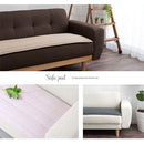 ソファパッド〔65×180cm〕 ソファーカバー 肘なし 3人掛け 2.5人掛け キルティング 綿100% ウォッシャブル ソファパッド 洗える ごろ寝 マルチパッド キルトパッド ソファ用 ぼん家具