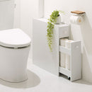 トイレラック トイレ収納 トイレラック スリム キャスター付き ペーパーストッカー 収納 木製 サニタリー収納 引き出し 飾り棚 おしゃれ コンパクト 隙間収納 ぼん家具