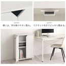 キャスター付き収納ラック 本棚 扉付き キャスター付き 3段 可動棚 ラック 収納棚 コミック A4 木目調 ぼん家具