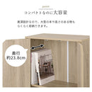 キャスター付き収納ラック 本棚 扉付き キャスター付き 3段 可動棚 ラック 収納棚 コミック A4 木目調 ぼん家具