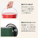 バケツ型米びつ〔5kgタイプ〕 米びつ 5kg 日本製 計量カップ付き 密閉 軽量 錆びに強い 防虫 頑丈 湿気 酸化防止 トタン製 米 OBAKETSU（オバケツ）