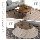 天然木・折れ脚こたつ〔円形直径100cm〕 こたつ コタツ 炬燵 テーブル 本体 円卓 丸型 折れ脚 カジュアルこたつ 和室 リビング 北欧 おしゃれ ぼん家具